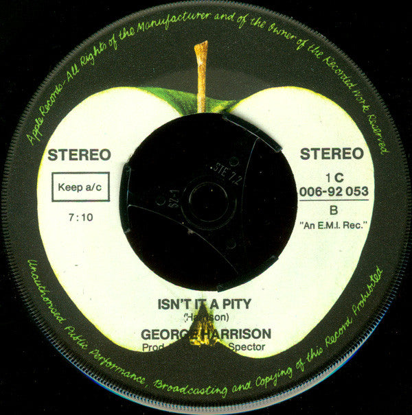 George Harrison : My Sweet Lord / Isn't It A Pity (7", Single)