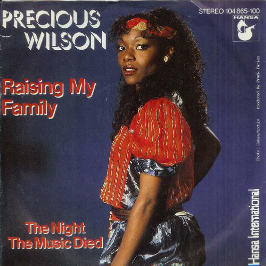 Precious Wilson : Raising My Family (7", Single)