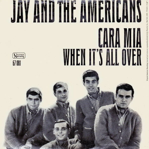 Jay & The Americans : Cara Mia (7", Single, Mono)