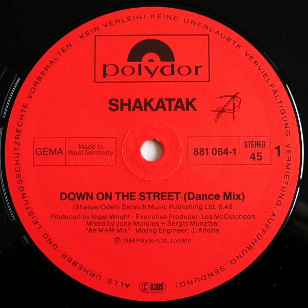 Shakatak : Down On The Street (Dance Mix) (12", Maxi)