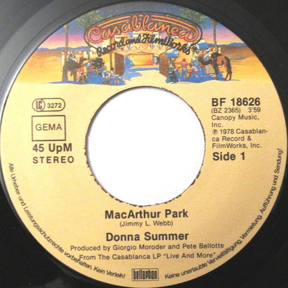 Donna Summer : MacArthur Park (7", Single)