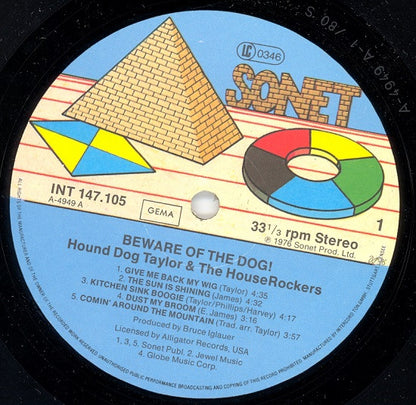 Hound Dog Taylor & The House Rockers : Beware Of The Dog! (LP, Album, RE)