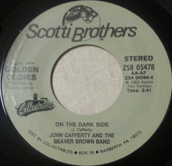 John Cafferty And The Beaver Brown Band : On The Dark Side / Tender Years (7", Single, RE)