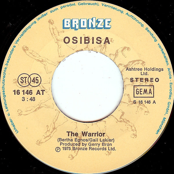 Osibisa : The Warrior / Uhuru (7", Single)