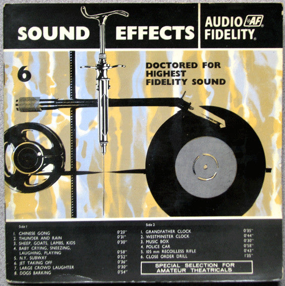 No Artist : Audio Fidelity Sound Effects No. 6 (7", Mono)