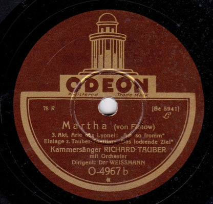 Richard Tauber : Hymne / Martha (Shellac, 10")