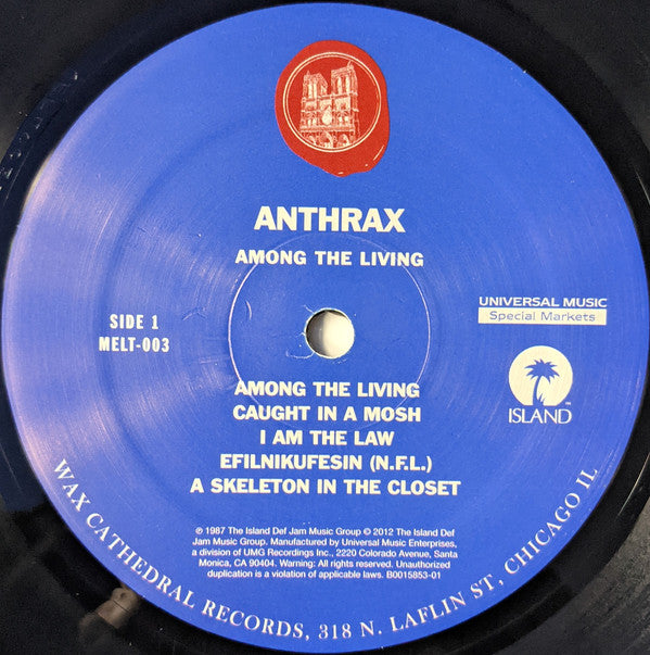 Anthrax : Among The Living (LP, Album)