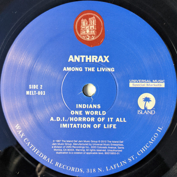 Anthrax : Among The Living (LP, Album)