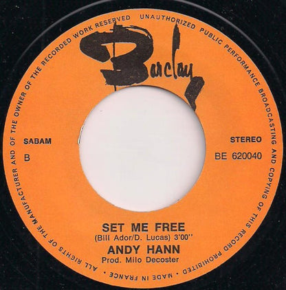 Andy Hann : When I See You / Set Me Free (7", Single)