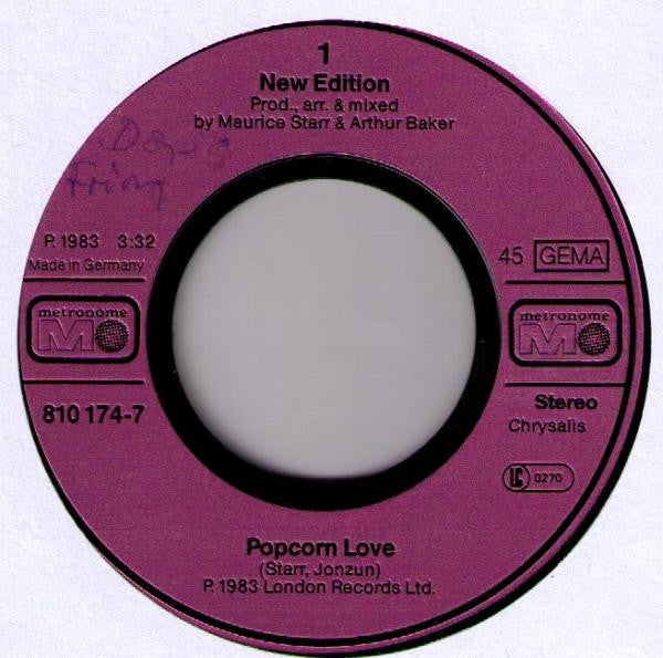 New Edition : Popcorn Love (7", Single)