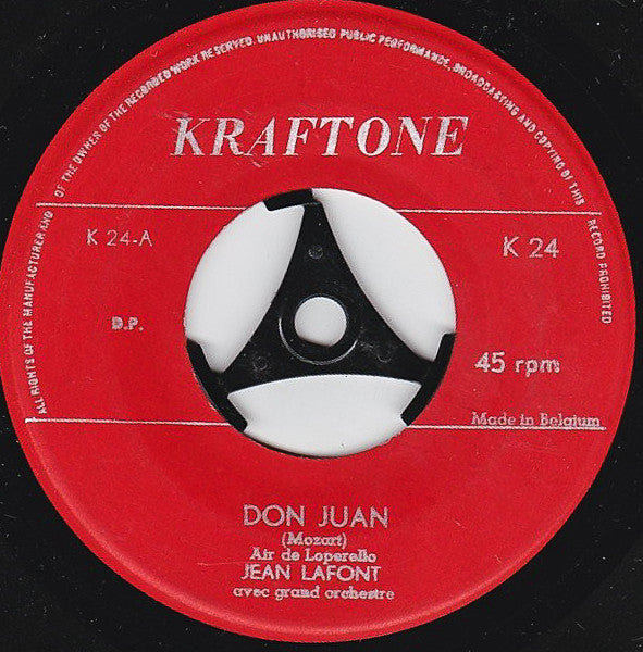 Jean Lafont (2) : Don Juan / Le Barbier De Seville (7", Single)