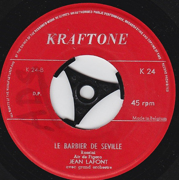 Jean Lafont (2) : Don Juan / Le Barbier De Seville (7", Single)