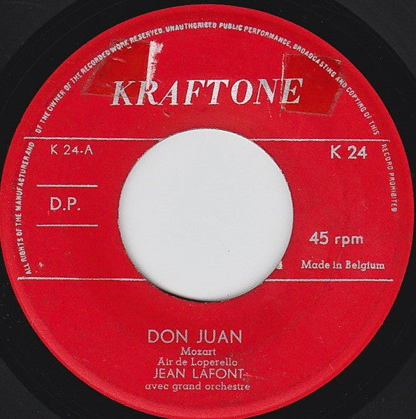 Jean Lafont (2) : Don Juan / Le Barbier De Seville (7", Single)