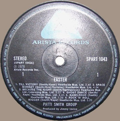 Patti Smith Group : Easter (LP, Album)