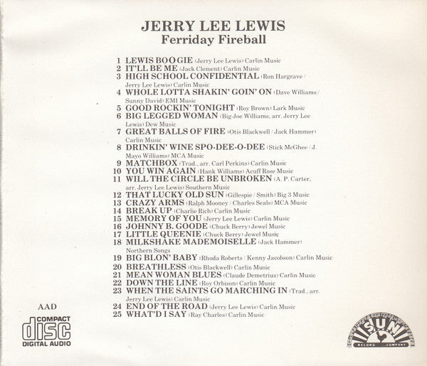 Jerry Lee Lewis : Ferriday Fireball (CD, Comp)