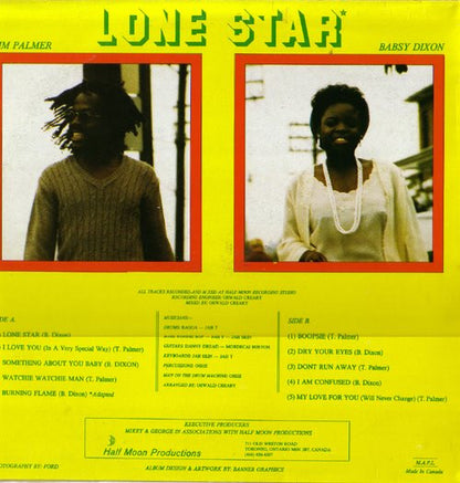 Tim Palmer (5) & Babsy Dixon : Lone Star (LP)