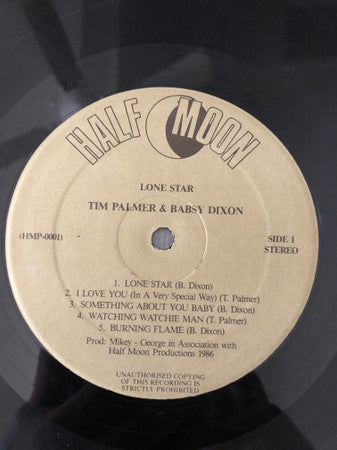 Tim Palmer (5) & Babsy Dixon : Lone Star (LP)