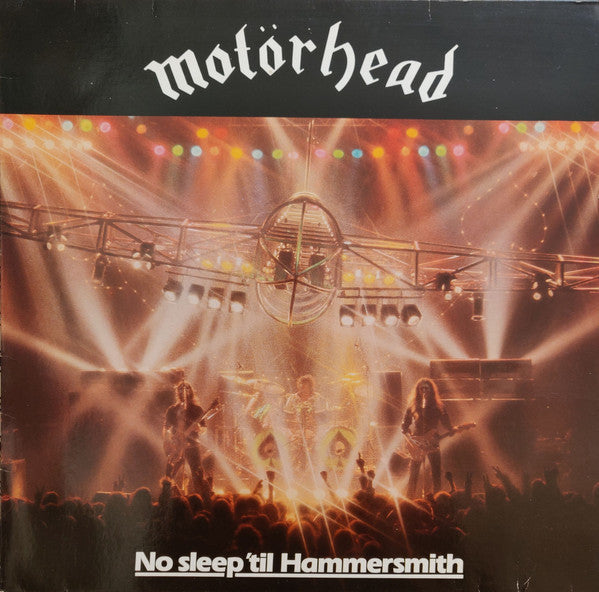 Motörhead : No Sleep 'til Hammersmith (LP, Album, RE)