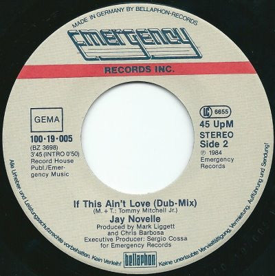 Jay Novelle : If This Ain't Love (7", Single)