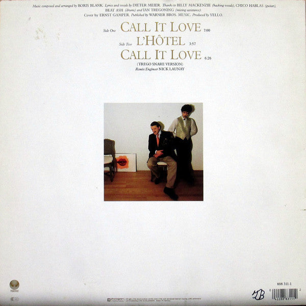 Yello : Call It Love (12", Maxi)