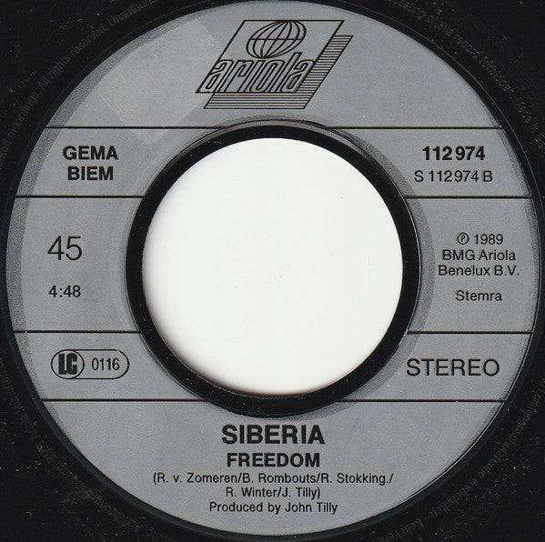 Siberia (8) : Heaven Can Wait (Take Away) (7", Single)