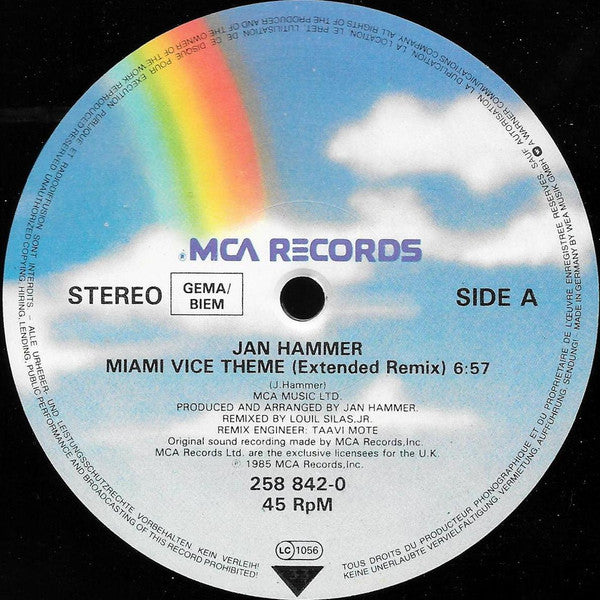 Jan Hammer : Miami Vice Theme (12")