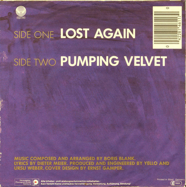 Yello : Lost Again (7", Single)