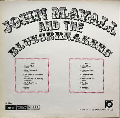 John Mayall & The Bluesbreakers : John Mayall And The Bluesbreakers (LP, Comp, Club)