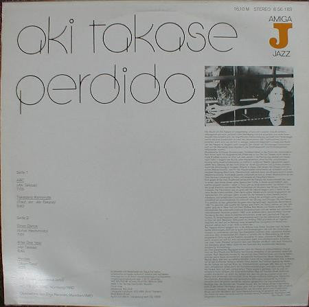 Aki Takase : Perdido (LP, Album)