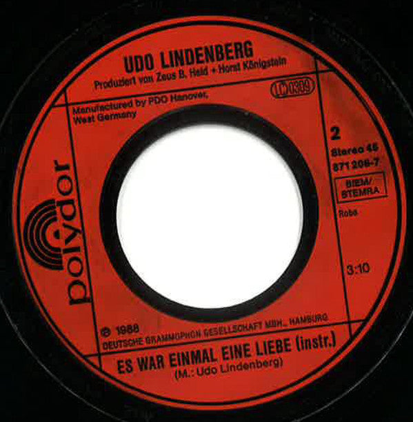 Udo Lindenberg : Airport (Dich Wiedersehn...) (7", Single)