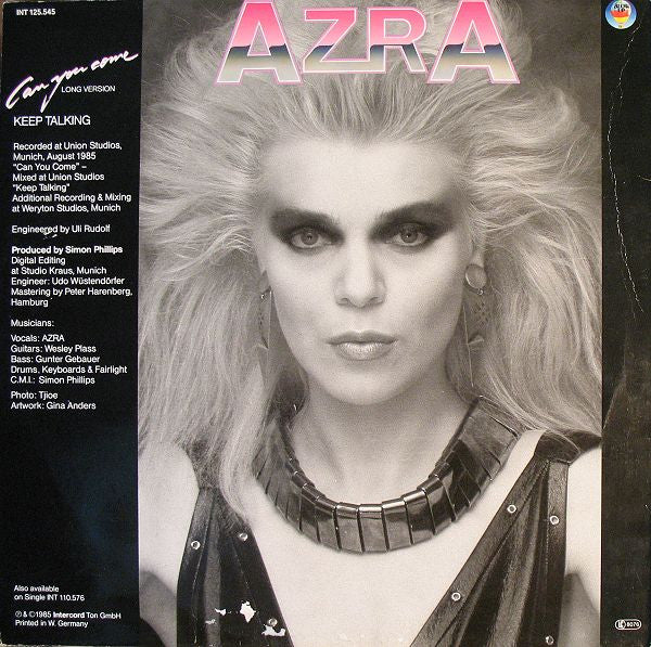 Azra (2) : Can You Come / Keep Talking (12", Mul)