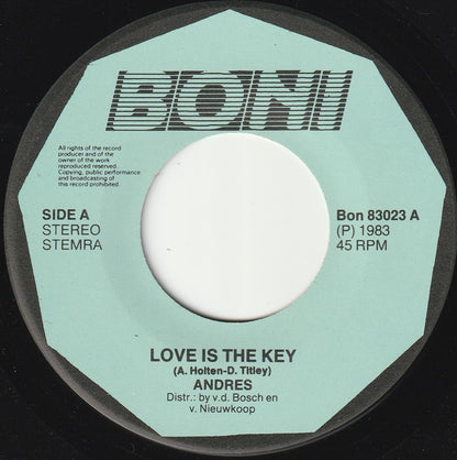 Andres : Love Is The Key (7", Single)