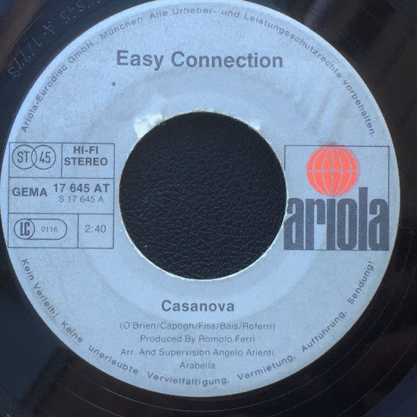 Easy Connection : Casanova  (7", Single)