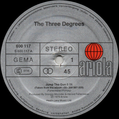 The Three Degrees : Jump The Gun (12", Maxi)