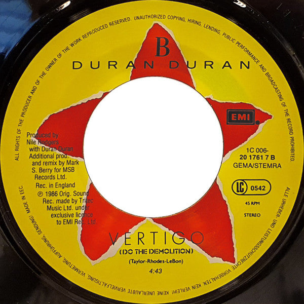 Duran Duran : Meet El Presidente (7", Single)