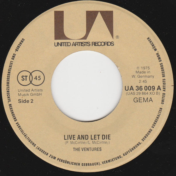 The Ventures : Superstar Revue / Live And Let Die (7")