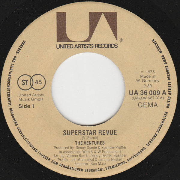 The Ventures : Superstar Revue / Live And Let Die (7")