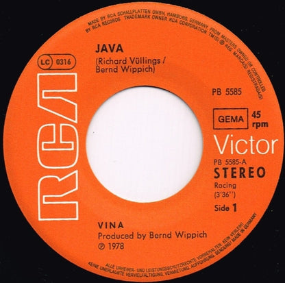 Vina Panduwinata : Java (7", Single)