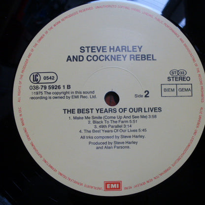 Steve Harley & Cockney Rebel : The Best Years Of Our Lives (LP, Album, RE)