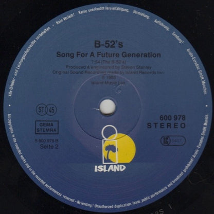 The B-52's : Whammy Kiss / Future Generation (12", Maxi)