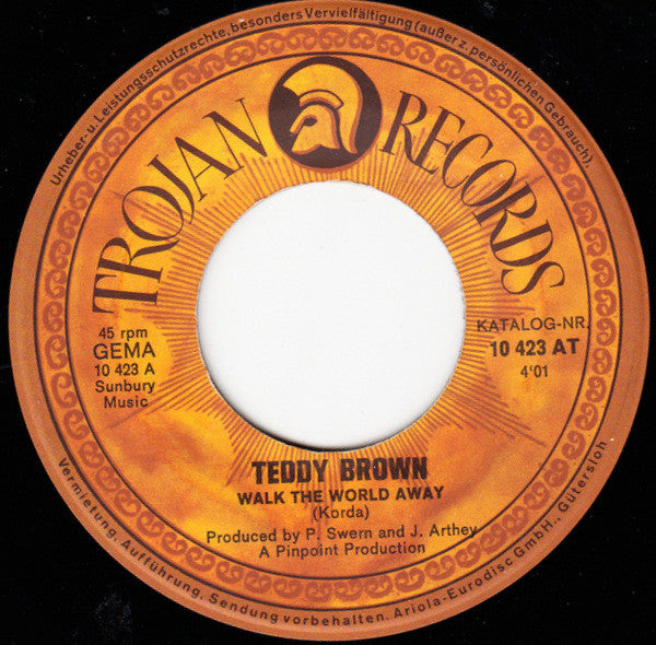 Teddy Brown (3) : Walk The World Away / Senorita Rita (7", Single)