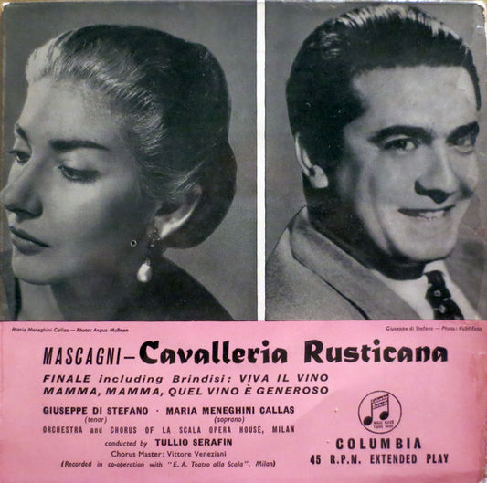 Pietro Mascagni : Cavalleria Rusticana - Excerpts (7", EP, Mono)