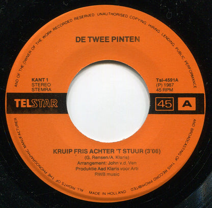 De Twee Pinten : Kruip Fris Achter Het Stuur  (7")