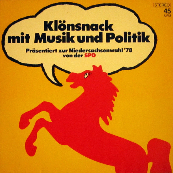 Various : Klönsnack Mit Musik Und Politik (LP)