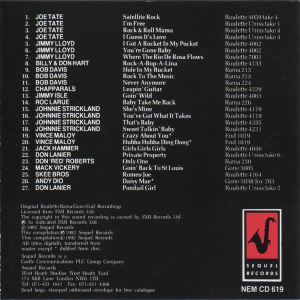 Various : Roulette Rock 'N' Roll Collection (CD, Comp)