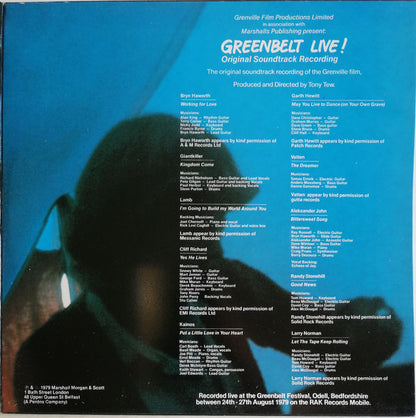 Various : Greenbelt Live! Original Soundtrack Recording (LP, Gre)