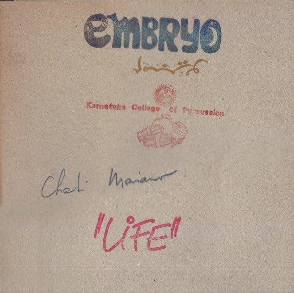 Embryo (3), Charlie Mariano, Karnataka College Of Percussion : Life (LP, Album, Gre)