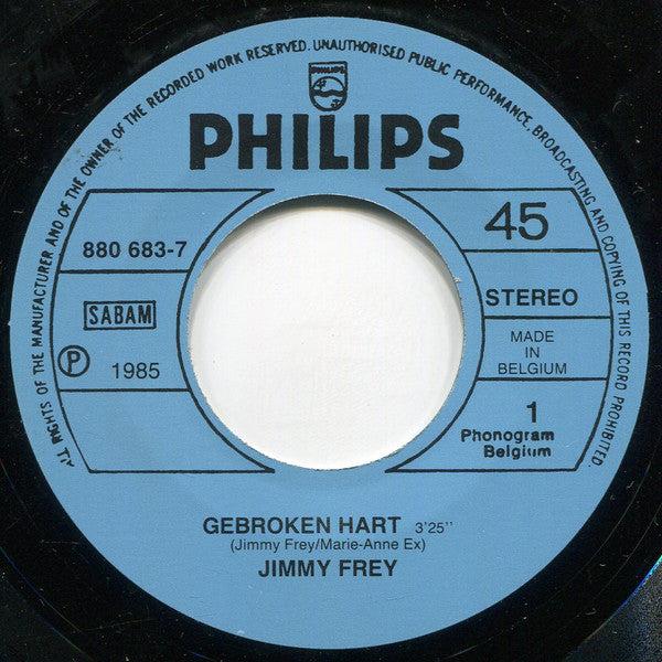 Jimmy Frey : Gebroken Hart (7")