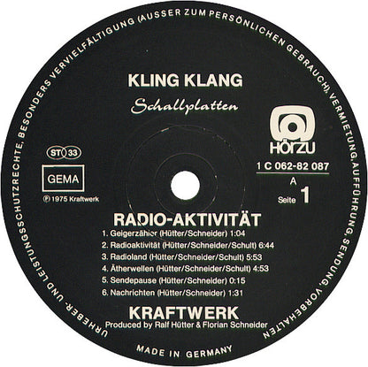 Kraftwerk : Radio-Aktivität (LP, Album)