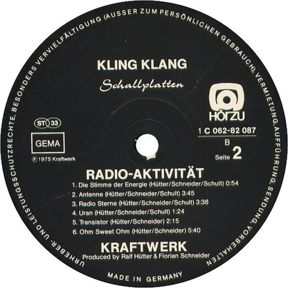 Kraftwerk : Radio-Aktivität (LP, Album)